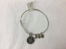 Load image into Gallery viewer, Bracelet Initial Bangle Silver