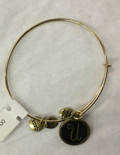 Load image into Gallery viewer, Bracelet Initial Bangles Gold