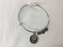 Load image into Gallery viewer, Bracelet Initial Bangle Silver