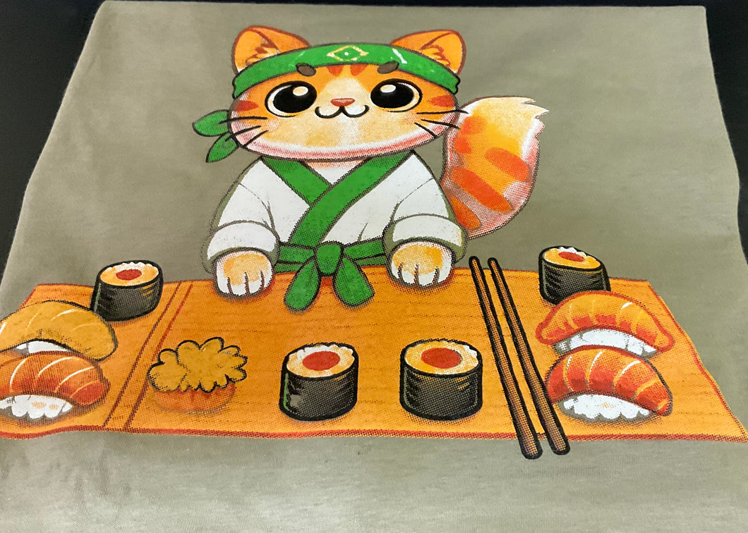 T-Shirt - sushi cat