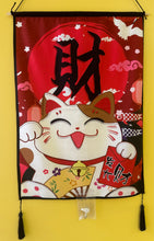 Load image into Gallery viewer, Maneki Neko Fabric Scroll
