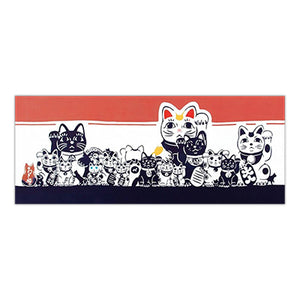 Tenugui (Japanese Towel) Animal Print