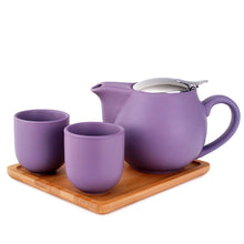 Load image into Gallery viewer, Tea Set W/STRNR and Bamboo Tray
