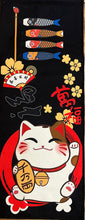 Load image into Gallery viewer, Maneki Neko Fabric Scroll
