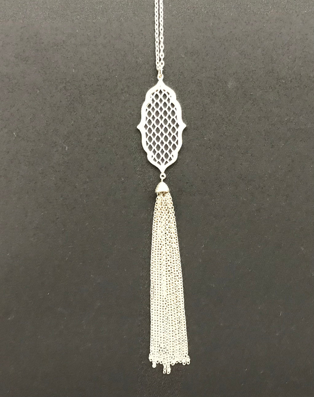 Necklace Silver Tassel