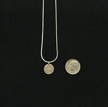 Load image into Gallery viewer, Necklace - Sterling Silver Charm with a Silver Tone Chain
