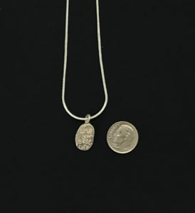 Necklace - Sterling Silver Charm with a Silver Tone Chain